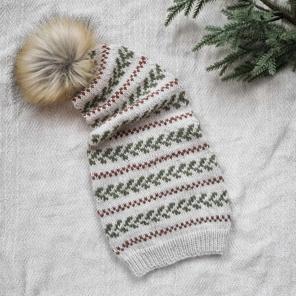HOLLY-JOLLY SANTA HAT - English pattern