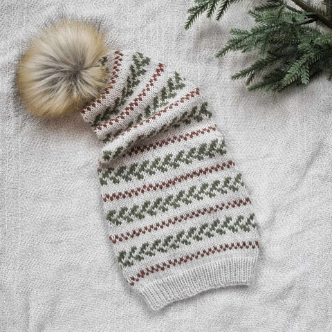 HOLLY-JOLLY SANTA HAT - English pattern