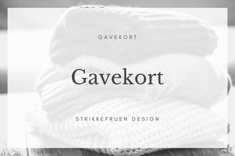Strikkefruen design gavekort
