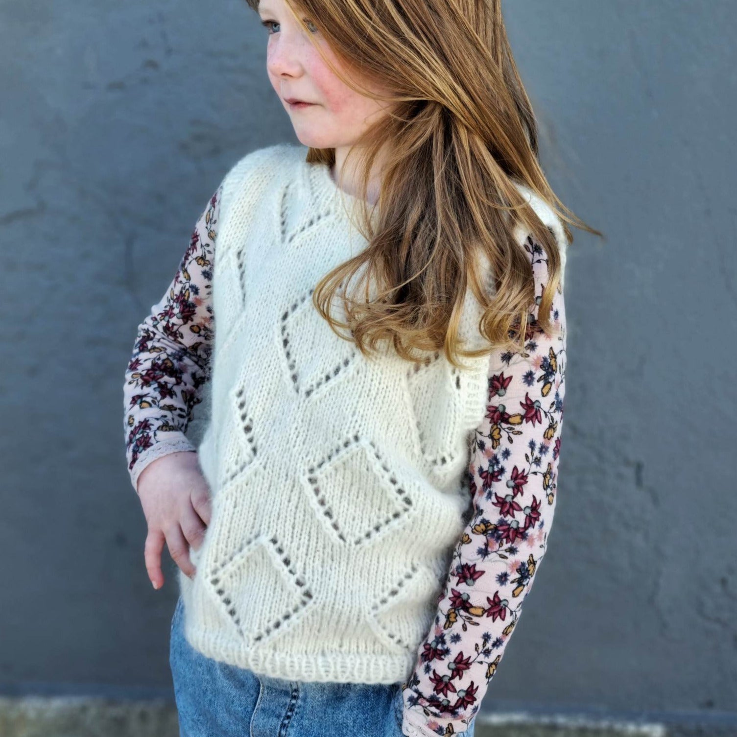 Chunky diamond slipover - NORSK OPPSKRIFT